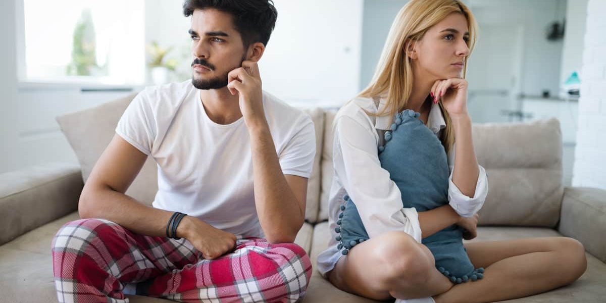 Unhappy married couple