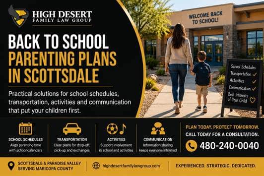 Back to School Parenting Plans in Scottsdale