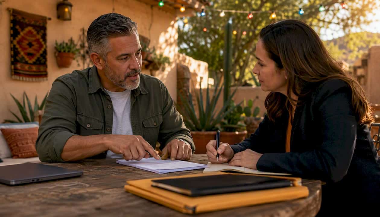 Veteran consulting attorney on divorce filing
