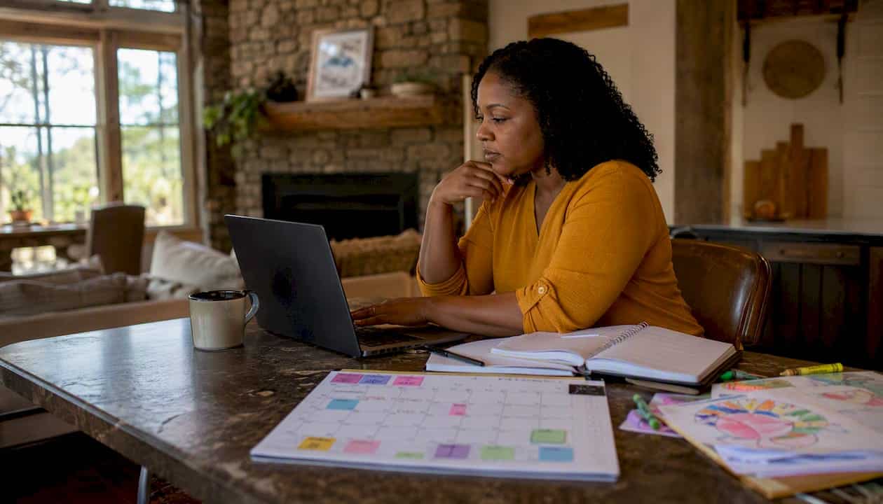 Mother managing custody during deployment