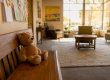 Empty family visitation waiting room with toy car