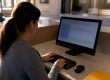 Petitioner using courthouse AZPOINT filing computer