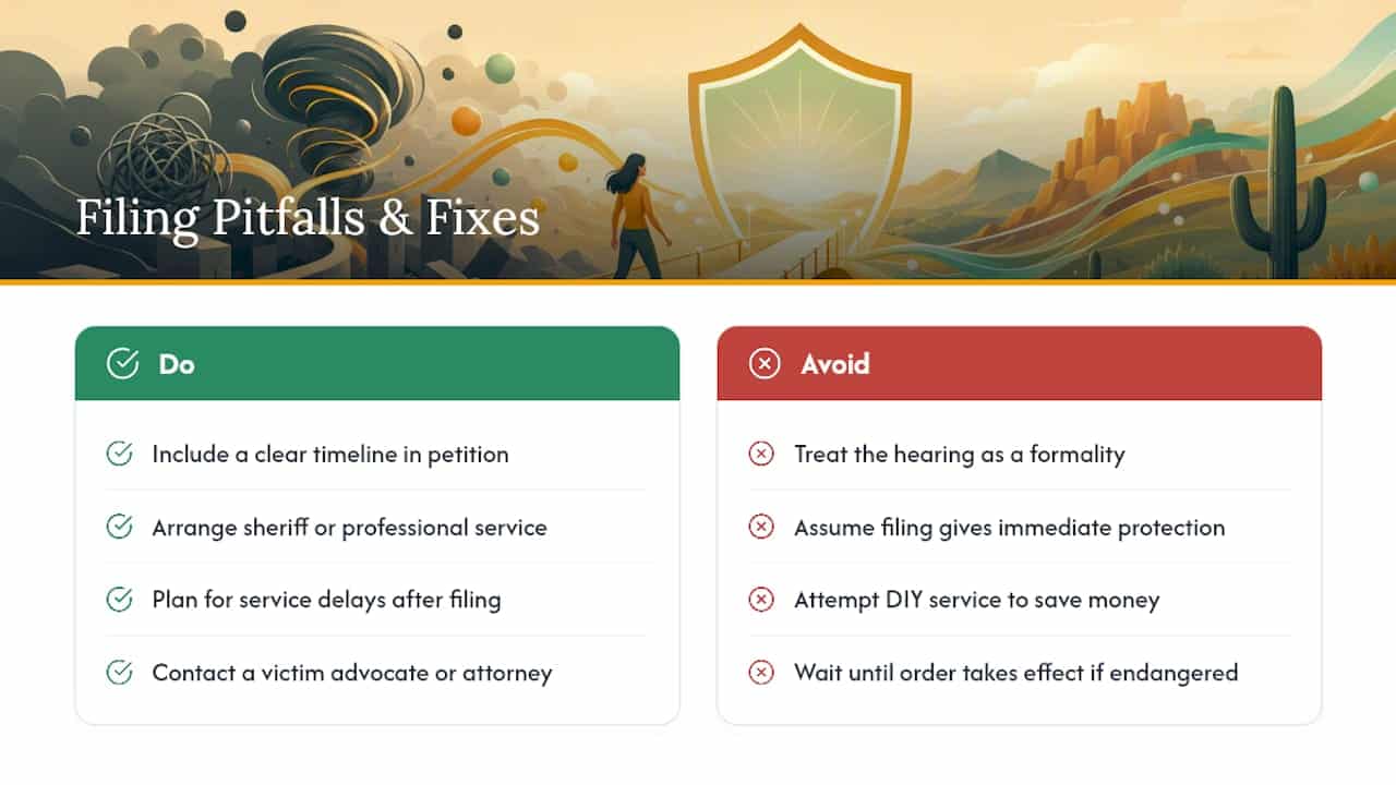 What People Get Wrong About Filing on Their Own — overview diagram