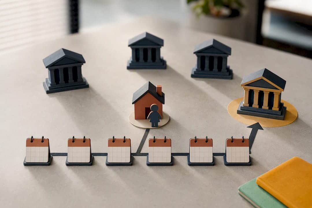 Illustration of six-month home-state jurisdiction rule
