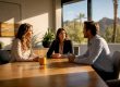 Divorce mediation discussion in Scottsdale room
