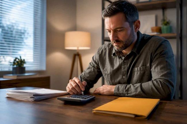 Parent calculating self-employed income