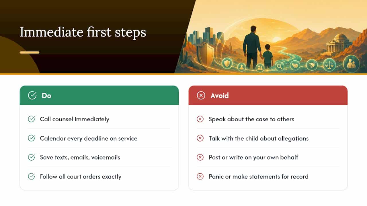 What I'd tell you to do first if I were your lawyer — overview diagram