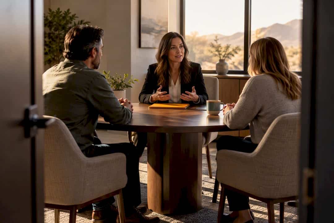 Mediator opening an Arizona family-law session