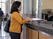 Parent submitting a court filing packet