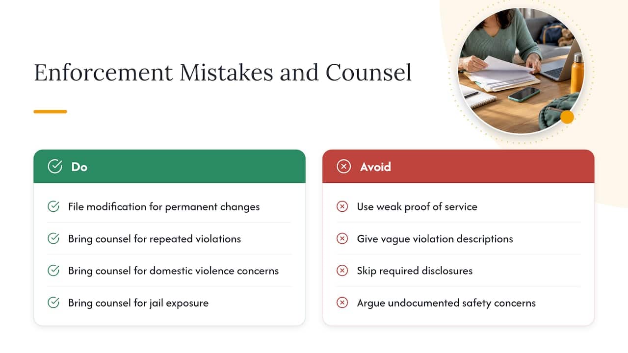 Common Mistakes and When to Call a Lawyer — overview diagram