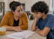 Parent and teen discussing a child name change
