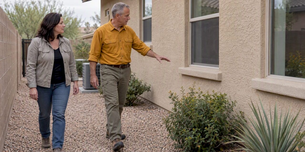 Commissioners inspecting a jointly owned Arizona home