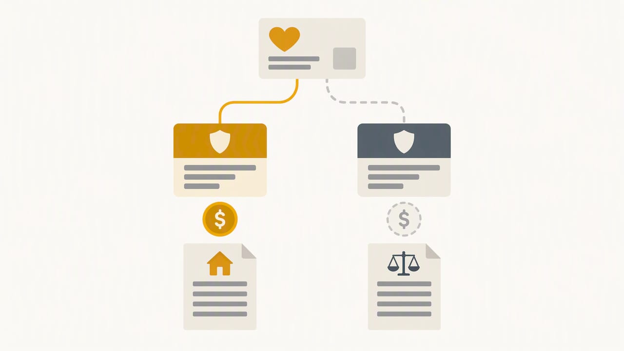 Illustration of a child's coverage and assigned costs