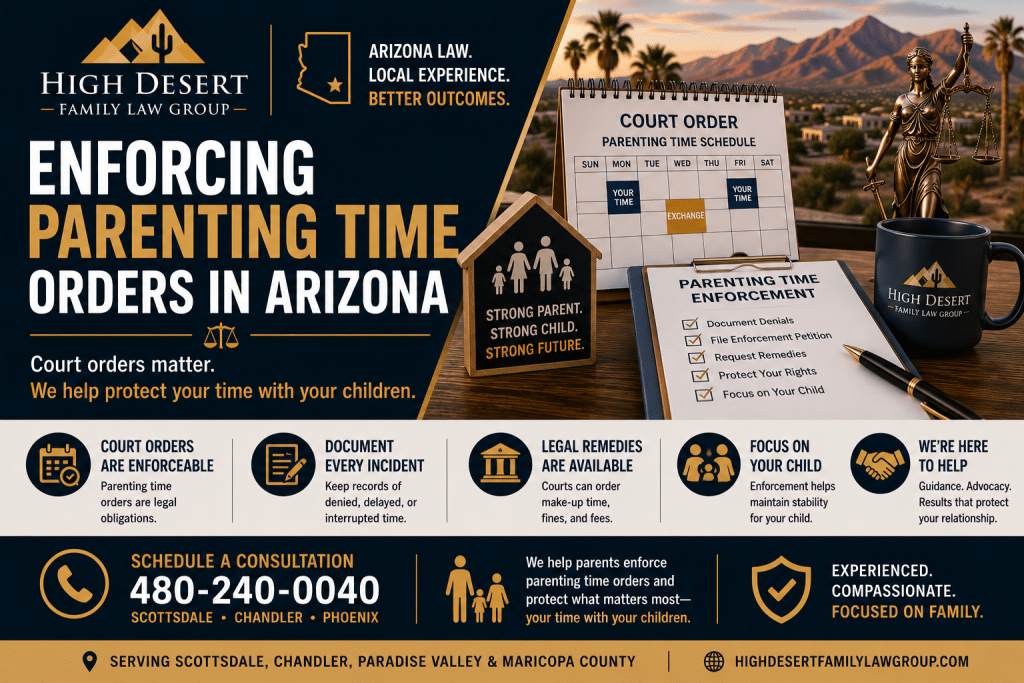 Enforcing Parenting Time Orders in Arizona